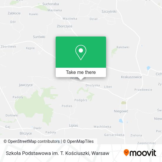 Szkoła Podstawowa im. T. Kościuszki map