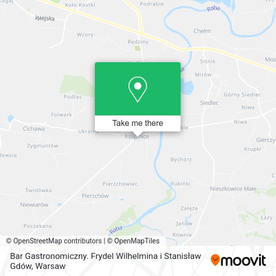 Bar Gastronomiczny. Frydel Wilhelmina i Stanisław Gdów map