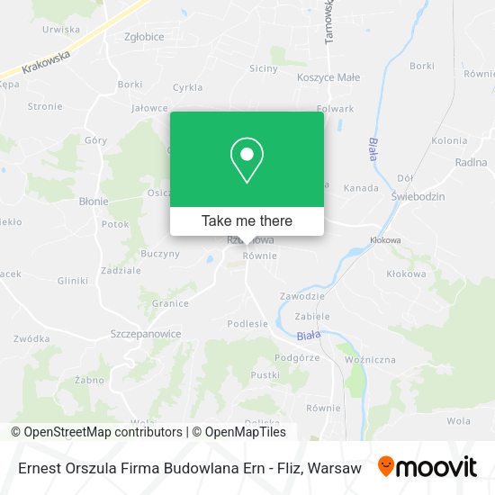 Ernest Orszula Firma Budowlana Ern - Fliz map