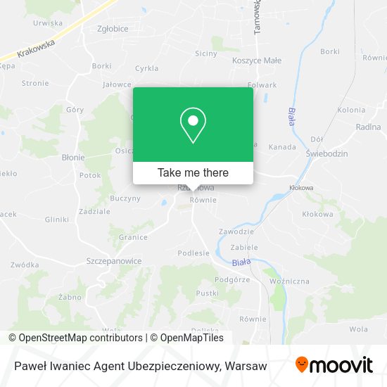 Paweł Iwaniec Agent Ubezpieczeniowy map