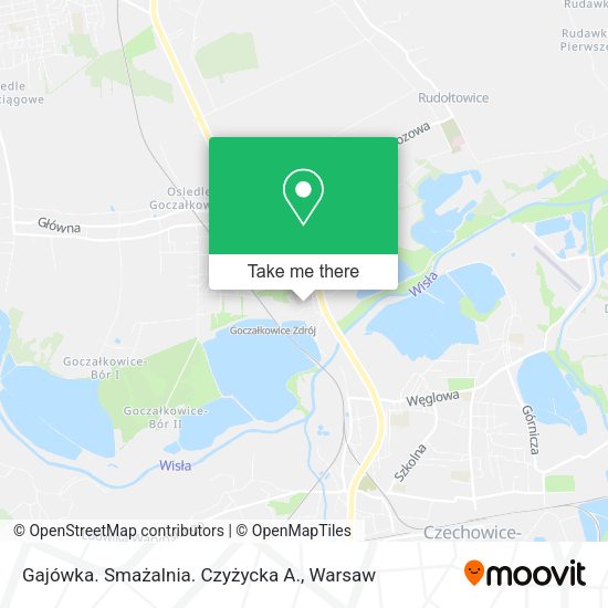 Gajówka. Smażalnia. Czyżycka A. map