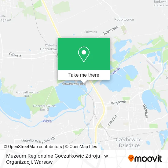 Карта Muzeum Regionalne Goczałkowic-Zdroju - w Organizacji
