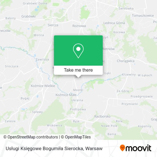 Usługi Księgowe Bogumiła Sierocka map