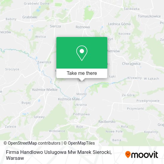 Firma Handlowo Uslugowa Mw Marek Sierocki map