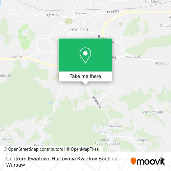 Centrum Kwiatowe,Hurtownia Kwiatów Bochnia map