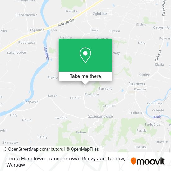 Firma Handlowo-Transportowa. Rączy Jan Tarnów map