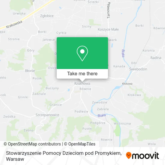Карта Stowarzyszenie Pomocy Dzieciom pod Promykiem