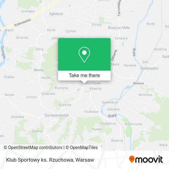 Klub Sportowy ks. Rzuchowa map