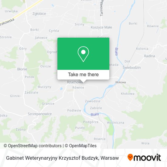 Gabinet Weterynaryjny Krzysztof Budzyk map