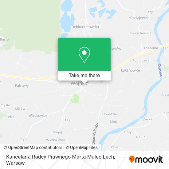 Карта Kancelaria Radcy Prawnego Marta Malec-Lech