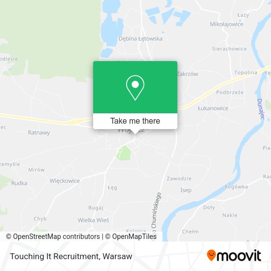 Touching It Recruitment map