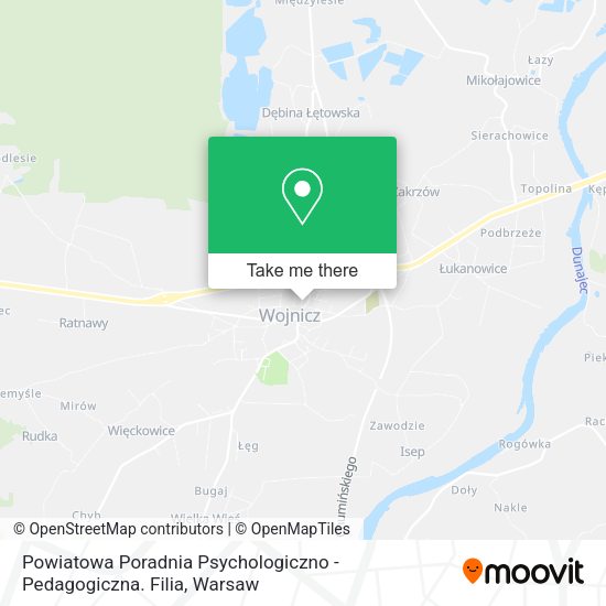 Powiatowa Poradnia Psychologiczno - Pedagogiczna. Filia map