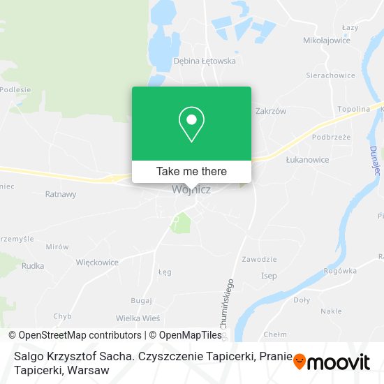 Salgo Krzysztof Sacha. Czyszczenie Tapicerki, Pranie Tapicerki map