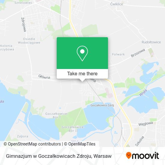 Gimnazjum w Goczałkowicach Zdroju map