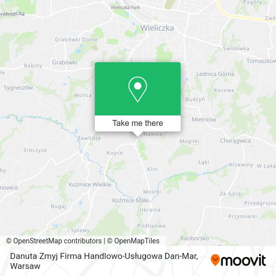 Danuta Zmyj Firma Handlowo-Usługowa Dan-Mar map