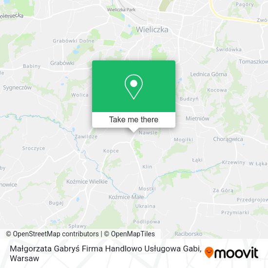 Małgorzata Gabryś Firma Handlowo Usługowa Gabi map