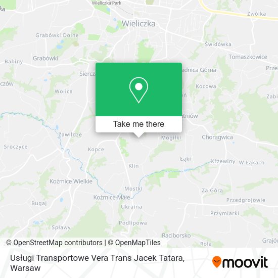 Usługi Transportowe Vera Trans Jacek Tatara map