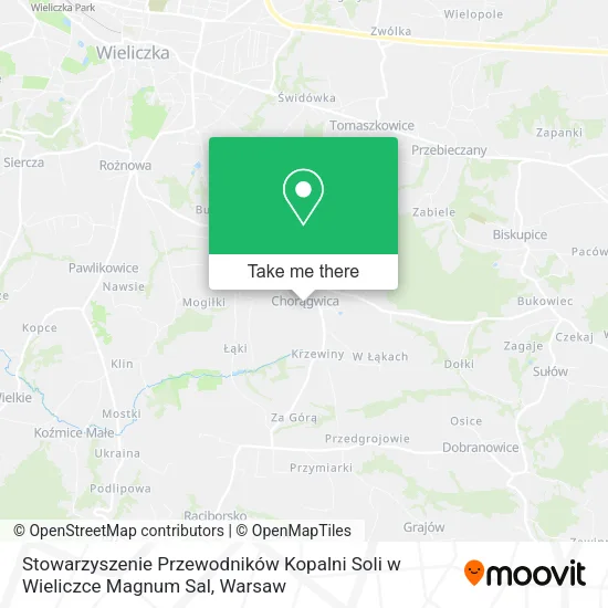 Stowarzyszenie Przewodników Kopalni Soli w Wieliczce Magnum Sal map