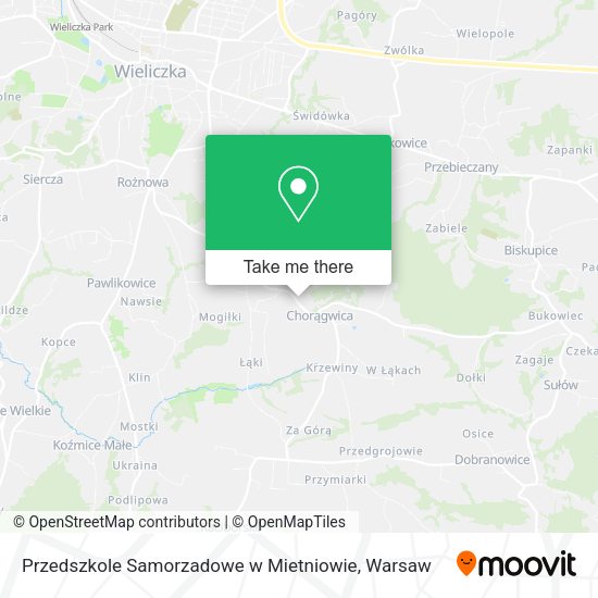 Przedszkole Samorzadowe w Mietniowie map