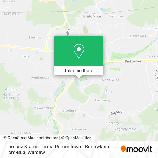 Карта Tomasz Kramer Firma Remontowo - Budowlana Tom-Bud