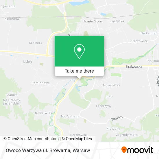 Карта Owoce Warzywa ul. Browarna