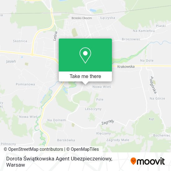 Dorota Świątkowska Agent Ubezpieczeniowy map