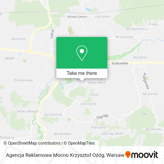 Agencja Reklamowa Mocno Krzysztof Ożóg map