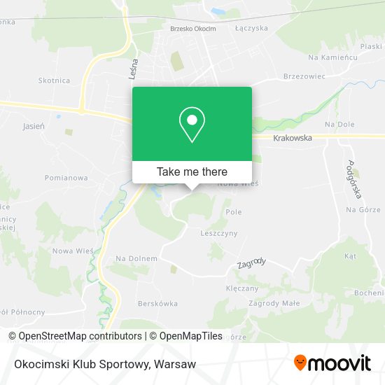 Okocimski Klub Sportowy map