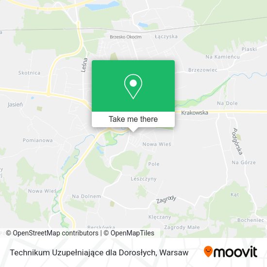 Technikum Uzupełniające dla Dorosłych map