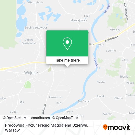 Pracownia Fryzur Fregio Magdalena Dzierwa map