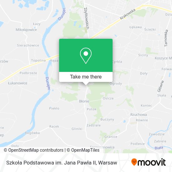 Szkoła Podstawowa im. Jana Pawła II map