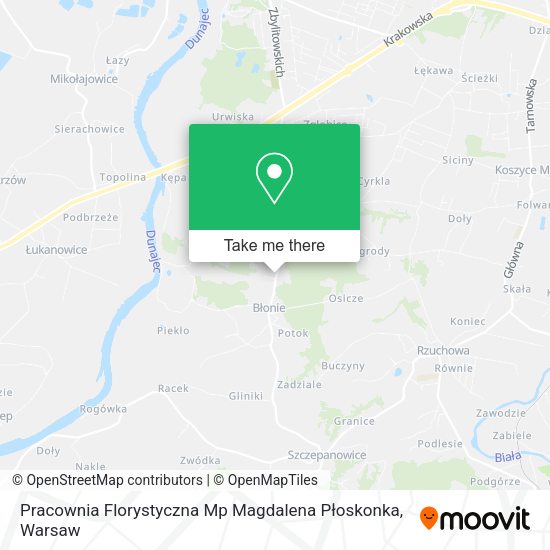 Pracownia Florystyczna Mp Magdalena Płoskonka map