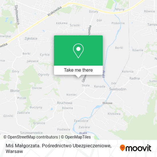 Miś Małgorzata. Pośrednictwo Ubezpieczeniowe map