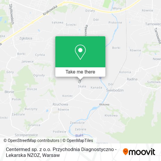 Centermed sp. z o.o. Przychodnia Diagnostyczno - Lekarska NZOZ map