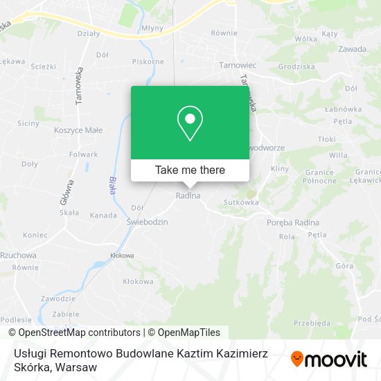 Usługi Remontowo Budowlane Kaztim Kazimierz Skórka map