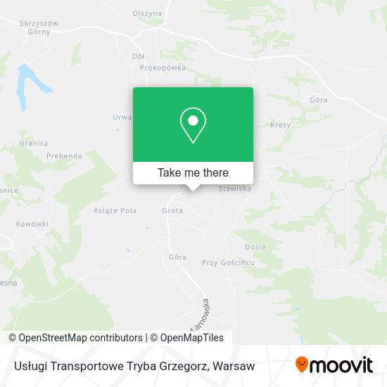 Карта Usługi Transportowe Tryba Grzegorz