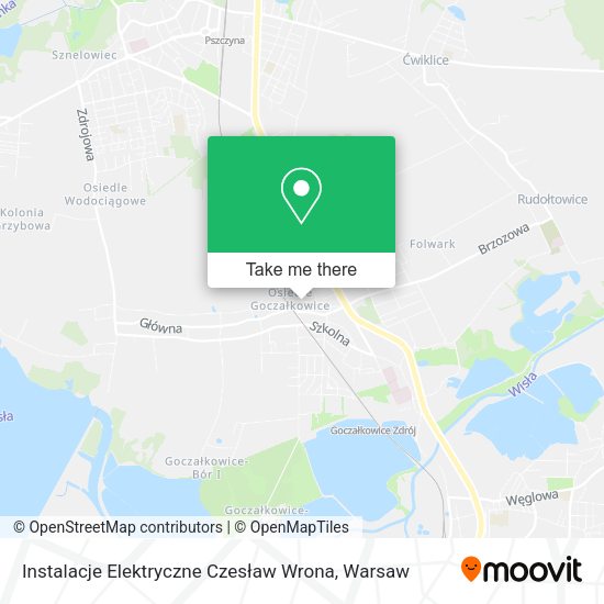 Instalacje Elektryczne Czesław Wrona map