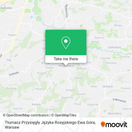 Tłumacz Przysięgły Języka Rosyjskiego Ewa Góra map