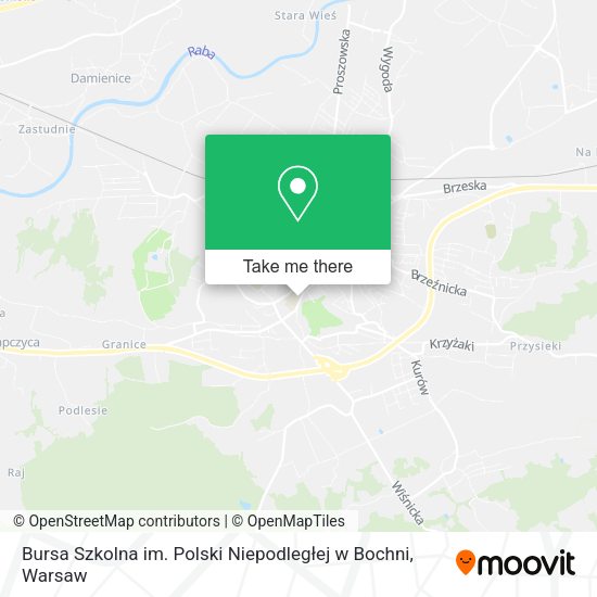 Bursa Szkolna im. Polski Niepodległej w Bochni map