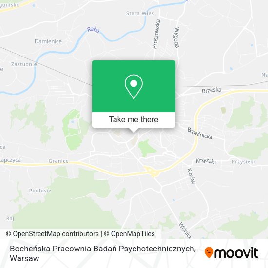 Bocheńska Pracownia Badań Psychotechnicznych map