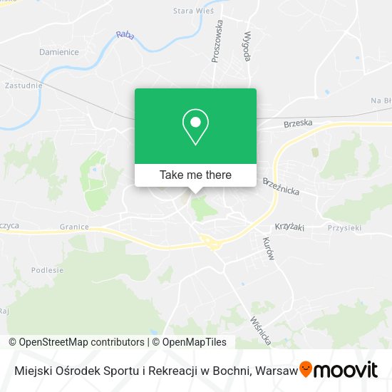 Miejski Ośrodek Sportu i Rekreacji w Bochni map