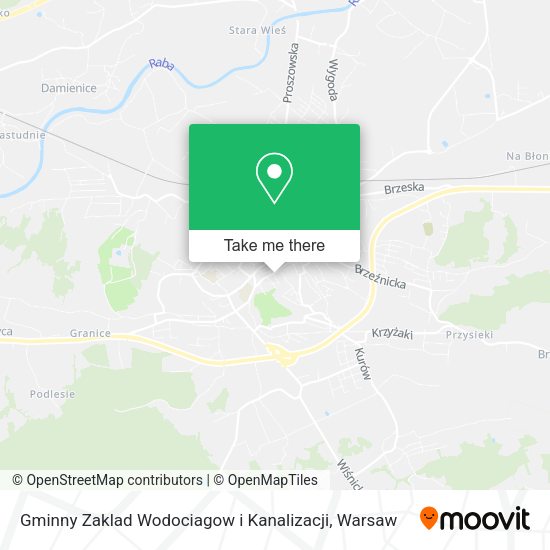 Gminny Zaklad Wodociagow i Kanalizacji map