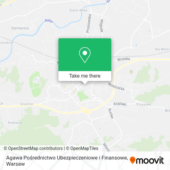 Agawa Pośrednictwo Ubezpieczeniowe i Finansowe map