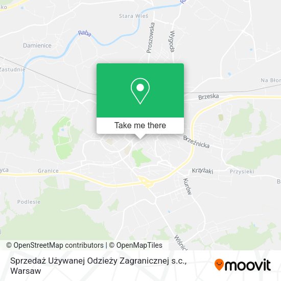 Sprzedaż Używanej Odzieży Zagranicznej s.c. map