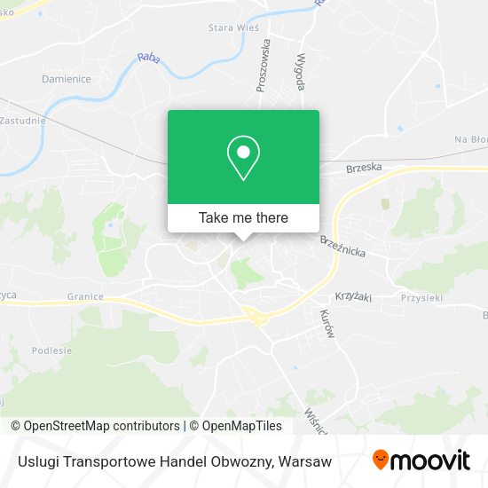 Uslugi Transportowe Handel Obwozny map