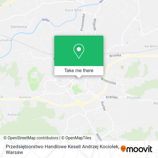 Przedsiębiorstwo Handlowe Kesell Andrzej Kociołek map