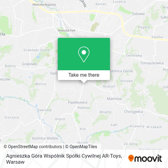 Agnieszka Góra Wspólnik Spółki Cywilnej AR-Toys map