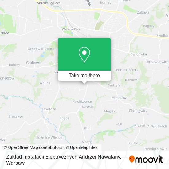 Zakład Instalacji Elektrycznych Andrzej Nawalany map