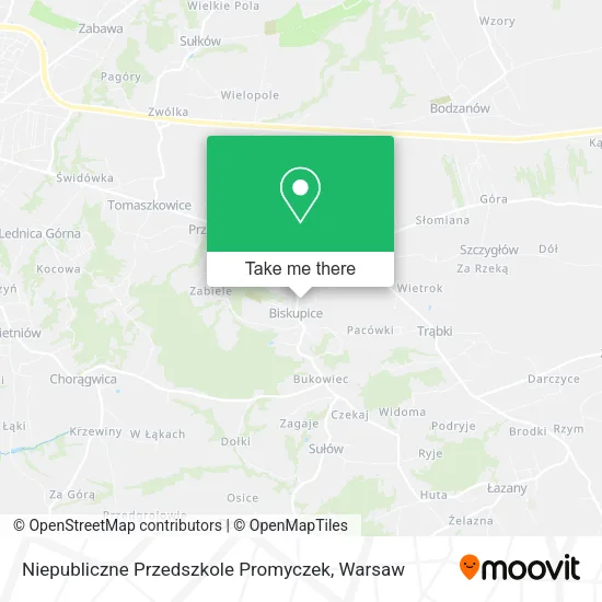 Niepubliczne Przedszkole Promyczek map