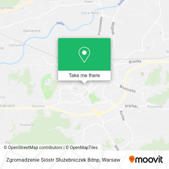 Zgromadzenie Sióstr Służebniczek Bdnp map